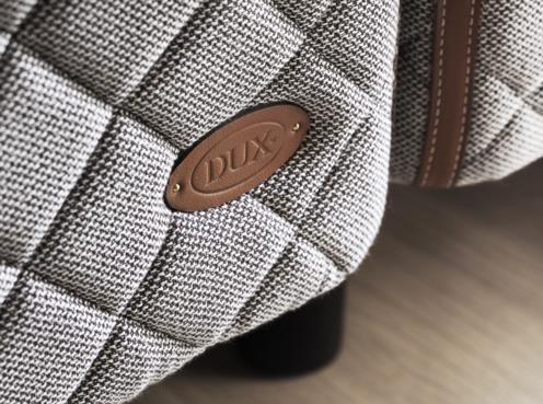 Close-up of details of DUX 2002 and round bed legs.